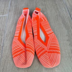 Vibrant Orange Women's Slip-On Shoes